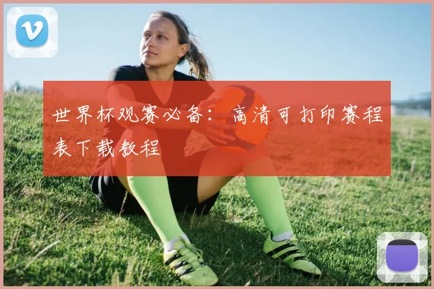 世界杯观赛必备：高清可打印赛程表下载教程