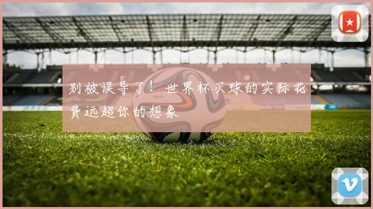 别被误导了！世界杯买球的实际花费远超你的想象